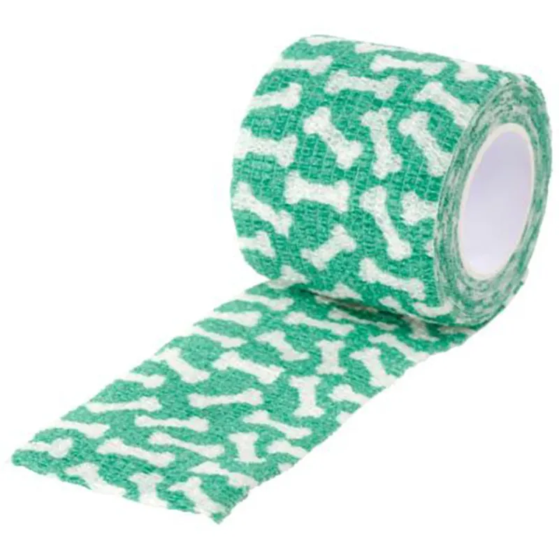 Fun-Flex Bones Bandage 7,5cm x 4,5m 1 Stk GRØN | Kun få tilbage